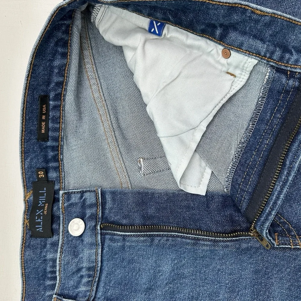 Alex Mill Amber Midrise Slim Jeans Women 30 10 32x29 Vintage Dark Indigo USA